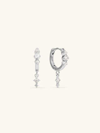 CELESTIAL STAR DROP HOOPS
