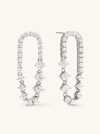 CELESTE LONG OVAL EARRINGS
