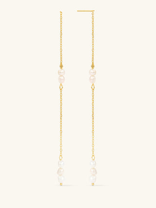 PEARL TASSEL DROP EARRINGS
