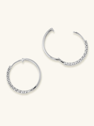 BEZEL LARGE HOOPS
