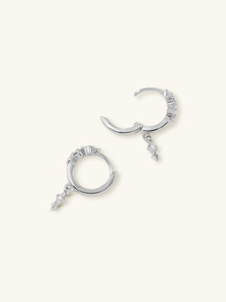 CELESTIAL STAR DROP HOOPS
