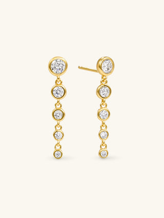 BEZEL DROP EARRINGS
