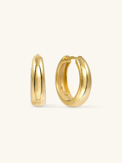 CHUNKY DOME LARGE HOOPS