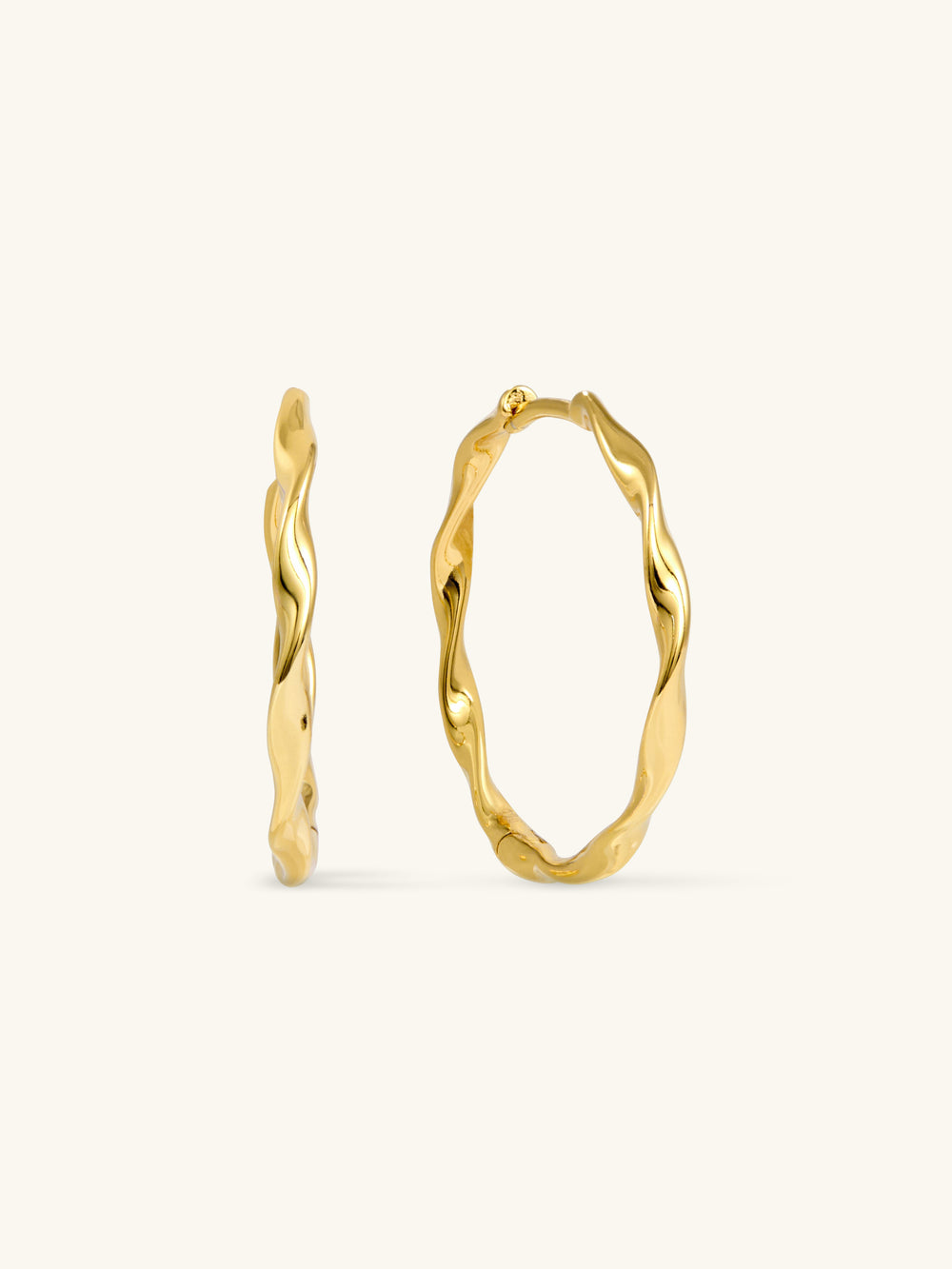 RIBBON LARGE HOOPS