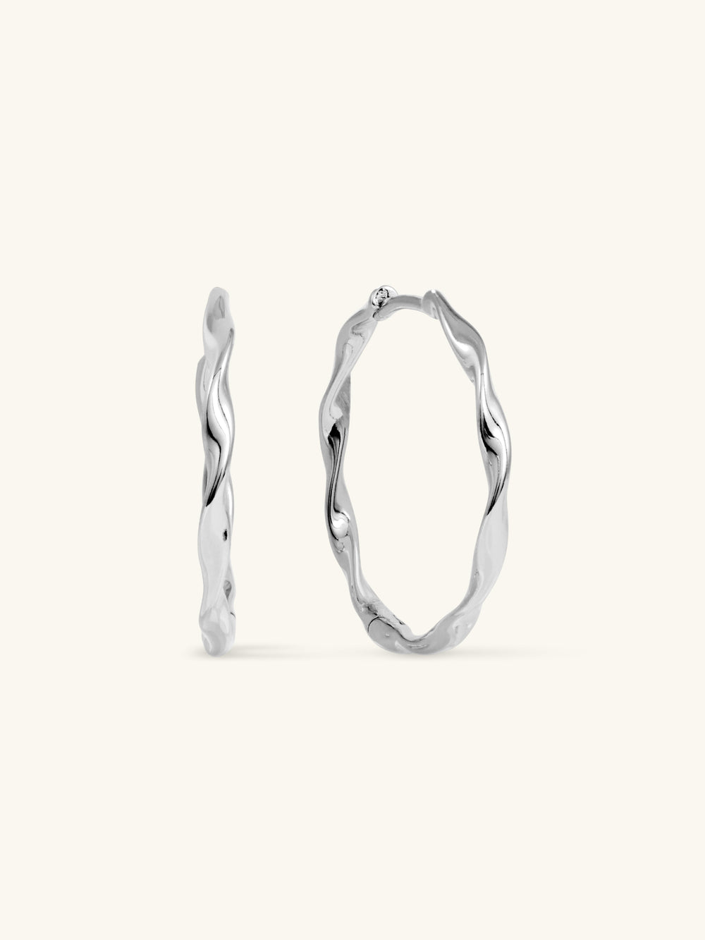 RIBBON LARGE HOOPS