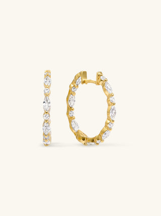 MARQUISE MEDIUM HOOPS
