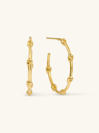 LOVE KNOT LARGE HOOPS
