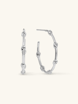 LOVE KNOT LARGE HOOPS
