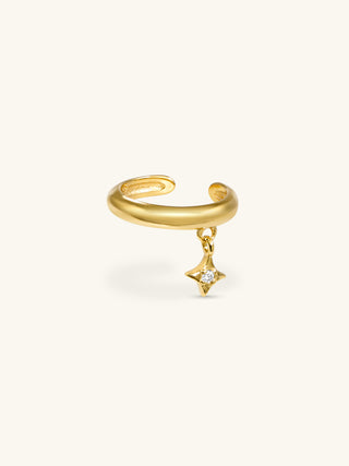 STAR DROP EAR CUFF
