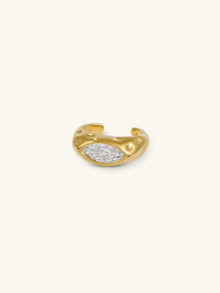 MARQUISE HAMMERED EAR CUFF
