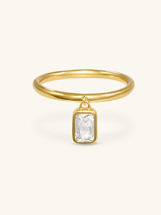 BAGUETTE CHARM RING

