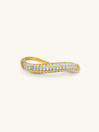 PAVÉ WAVE RING
