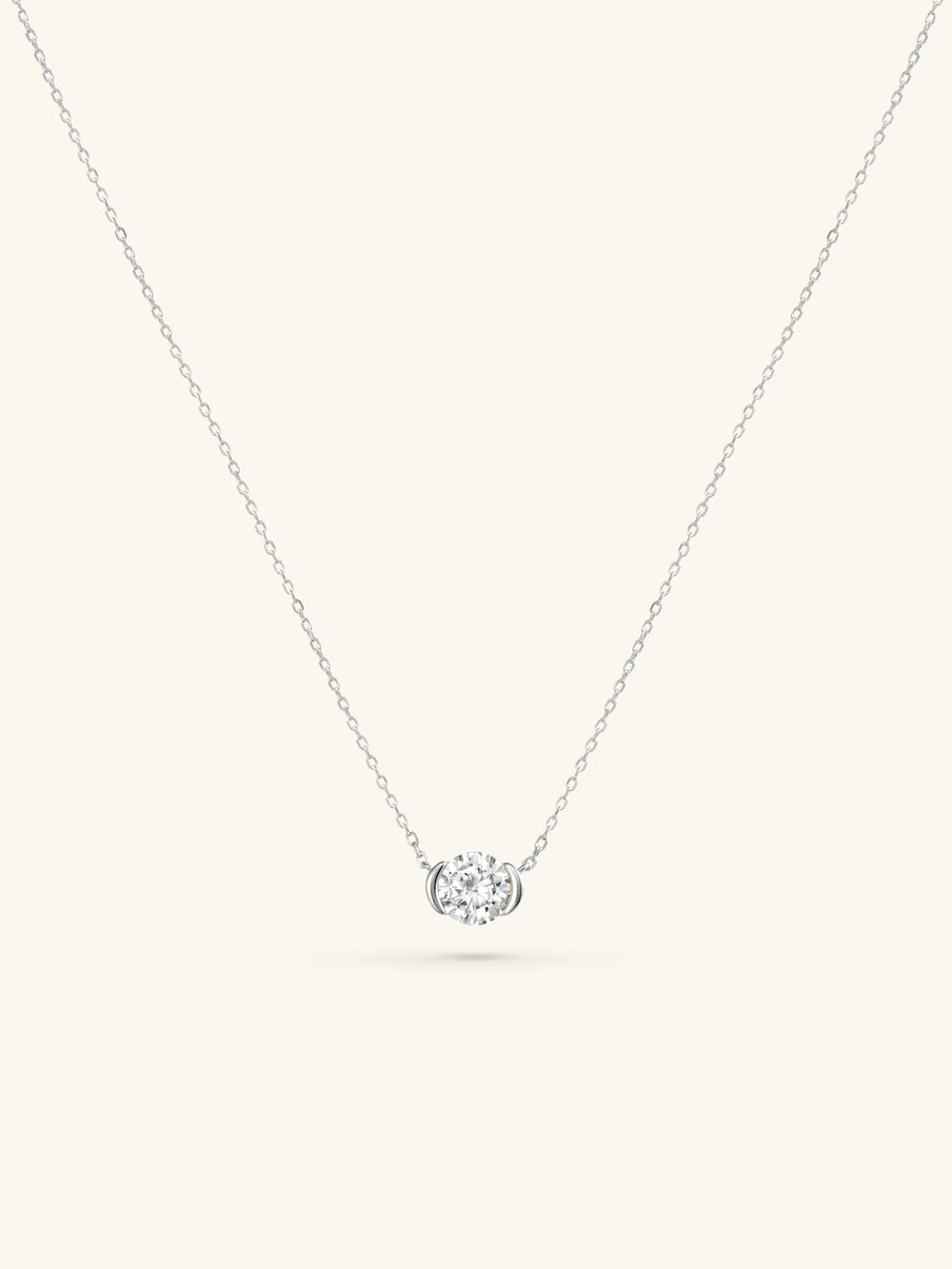 OVAL SOLITAIRE NECKLACE