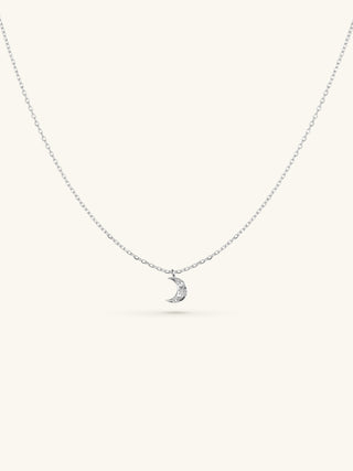CRESCENT MOON PENDANT NECKLACE
