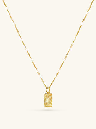 SUN RAYS PENDANT NECKLACE
