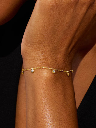 BEZEL CHARMS BRACELET / ANKLET
