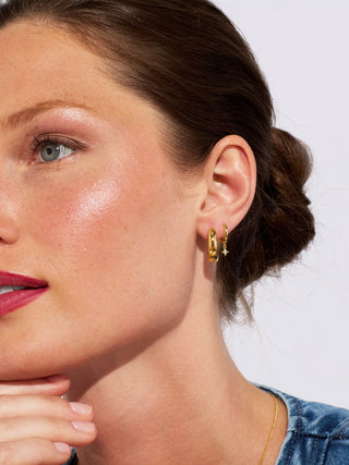 CHUNKY DOME LARGE HOOPS
