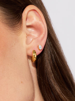 CHUNKY DOME MEDIUM HOOPS
