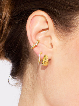 HAMMERED DOME HOOPS
