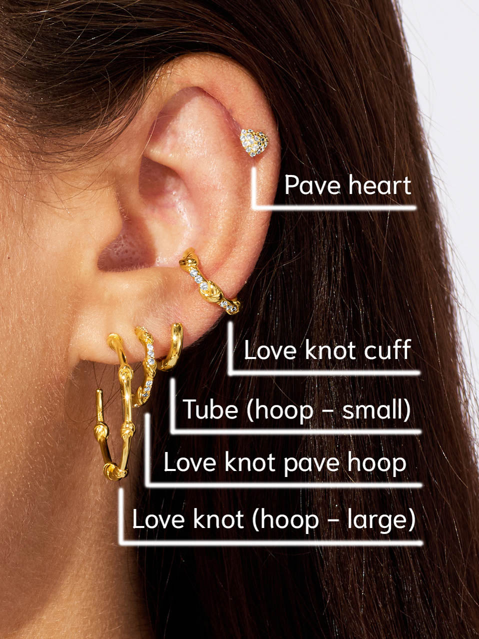 TUBE SMALL HOOPS