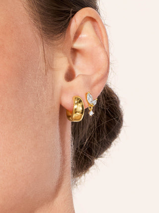 MARQUISE FLOWER DROP STUDS
