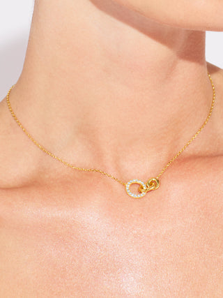 ODETTE PAVÉ LINKED NECKLACE
