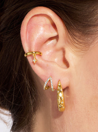 STAR DROP EAR CUFF
